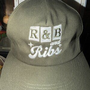 R&B And Ribs Green Snapback Hat